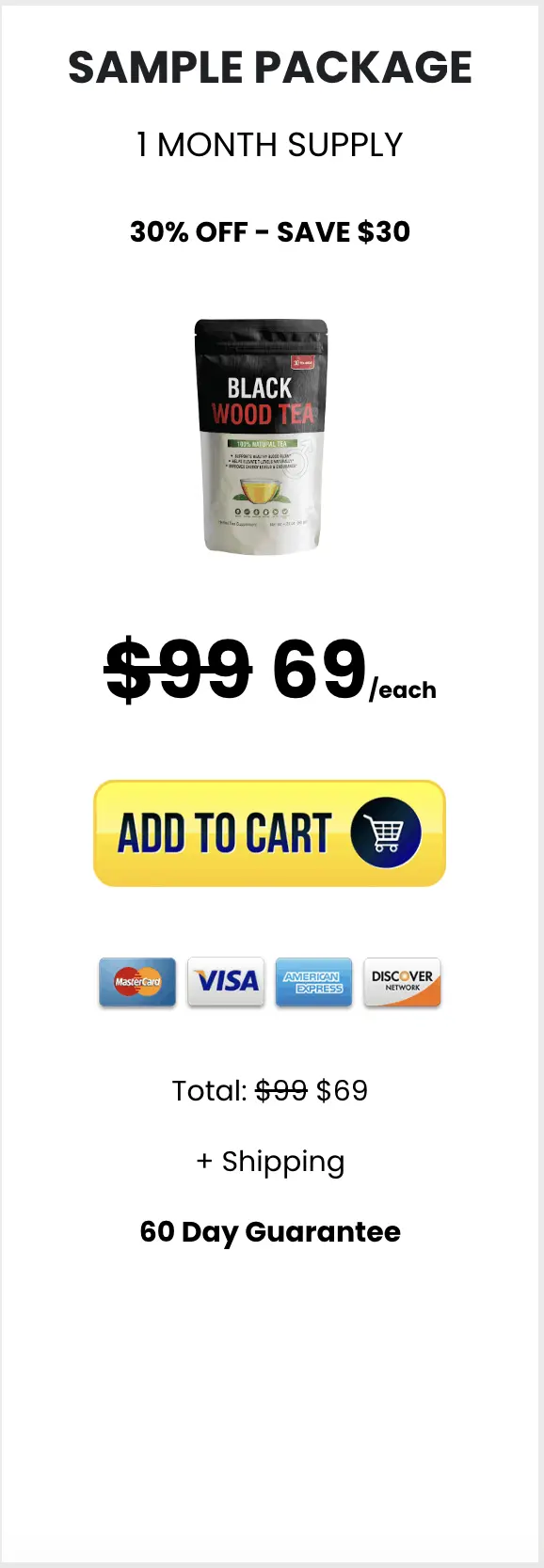 Black Wood Tea 1 Pouch