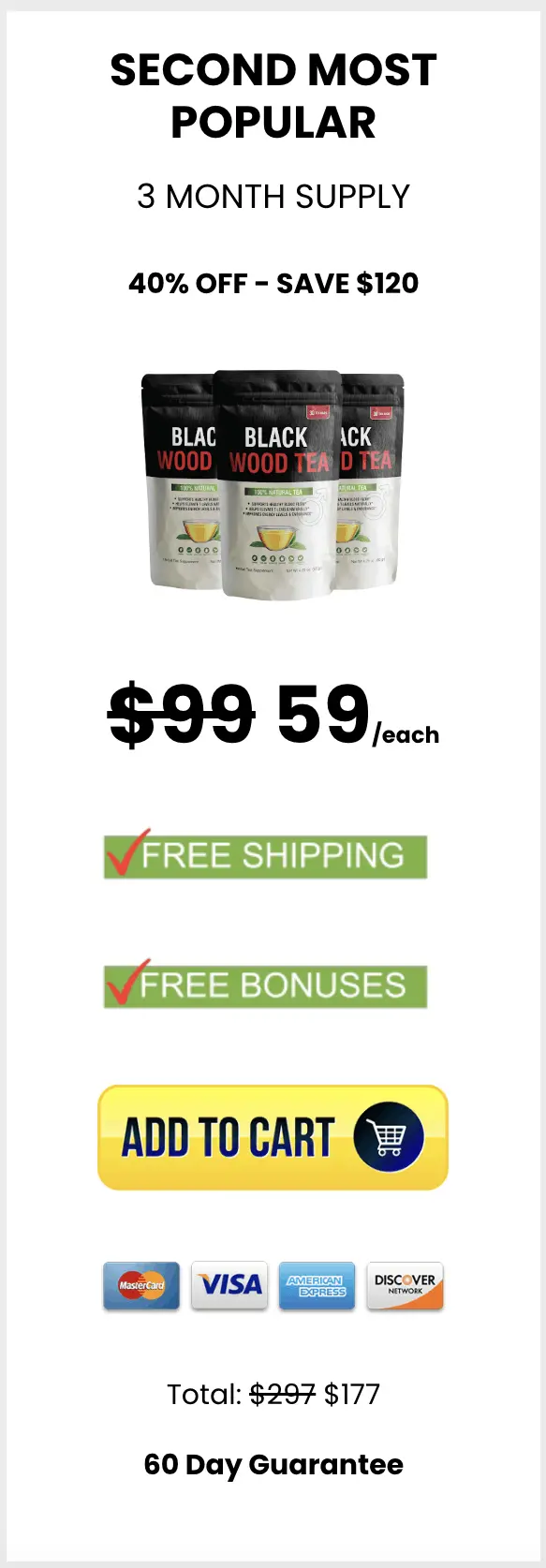 Black Wood Tea 3 Pouches